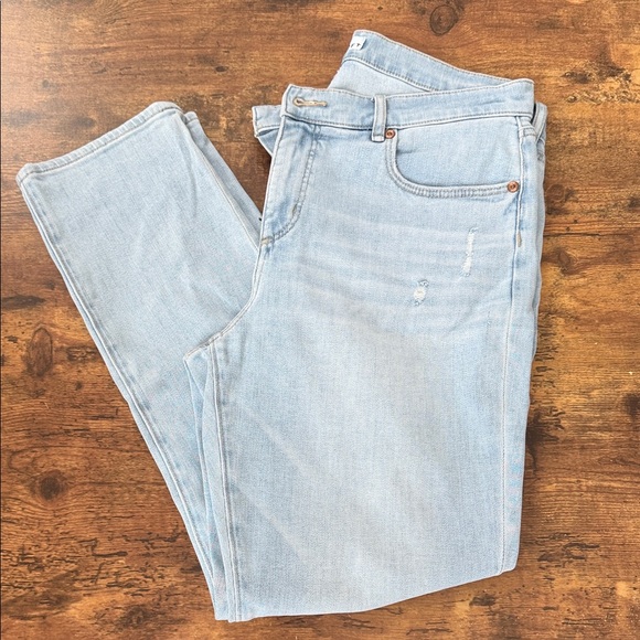 LOFT Denim - LOFT Light Wash Distressed Denim Jeans